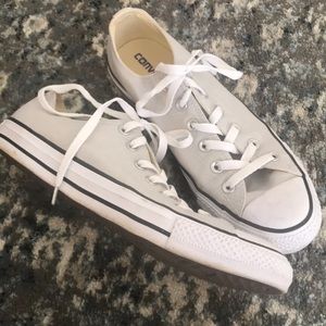 Converse low top sneakers grey size 10.5
